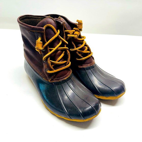 Sperry womens duck waterproof rubber boots size 8 - Picture 1 of 6